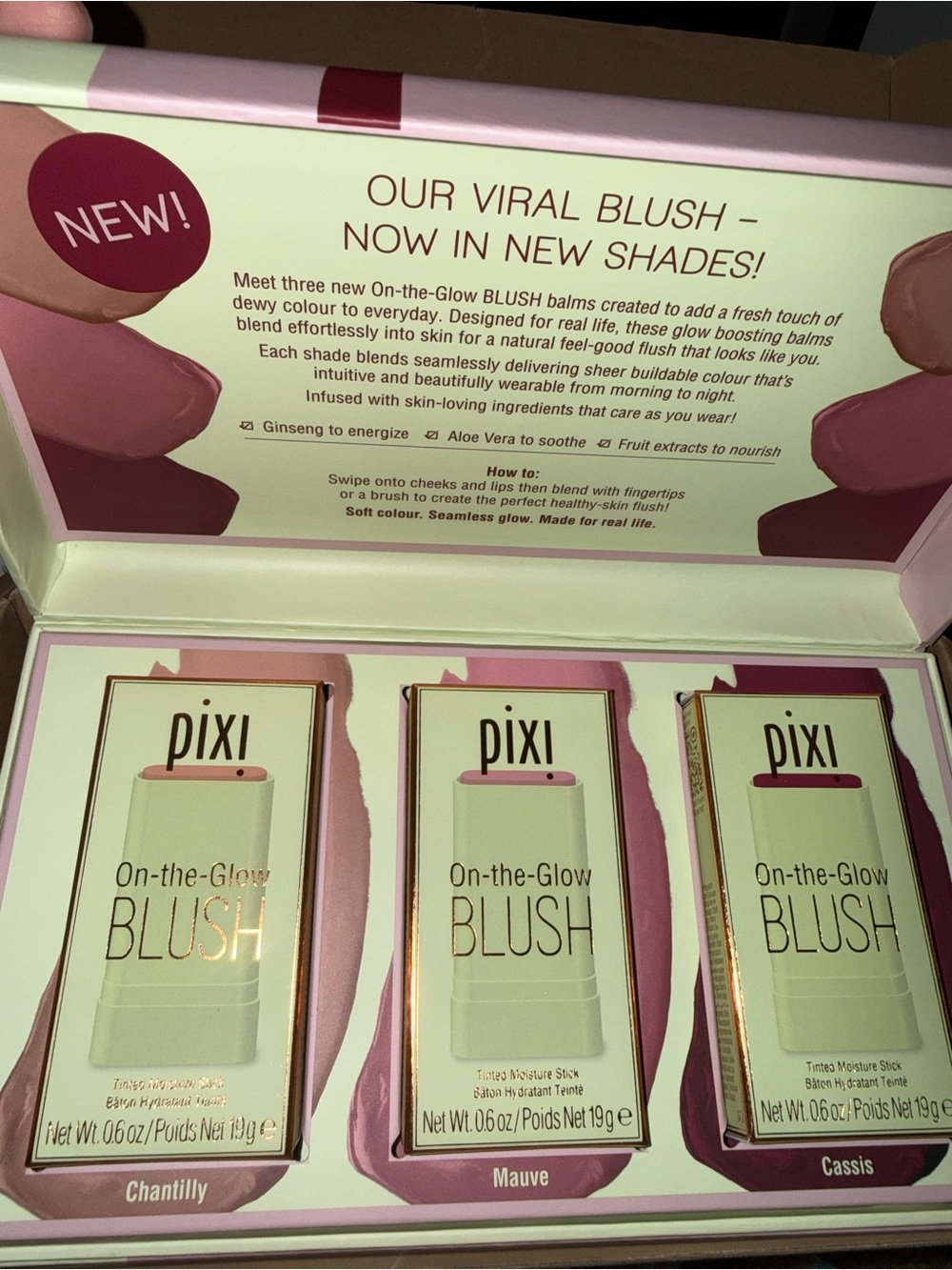 Pixi On-the-Glow Blush Trio — Pink and Mauve Shades
